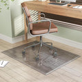 [Tempered Glass] 40“x30” Beveled Edge Glass Chair Mat with Polished Edge Clear Office Chair Mat, Glides Smoothly, Suitable for Carpet or Hardwood Floors (Grey)
