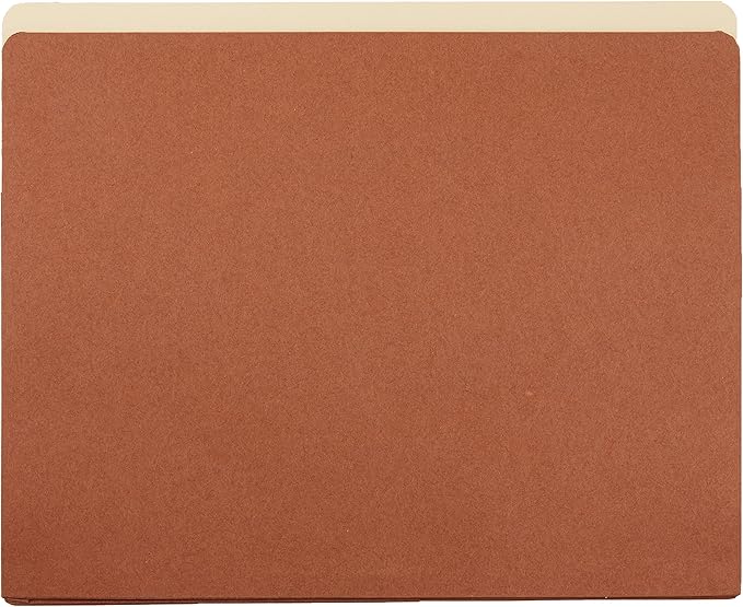 Amazon Basics Expanding File Folder Organizer with Pockets, Letter Size, 3.5-Inch Expansion, 25-Pack, 9.5 x 11.75 Inches, Brown