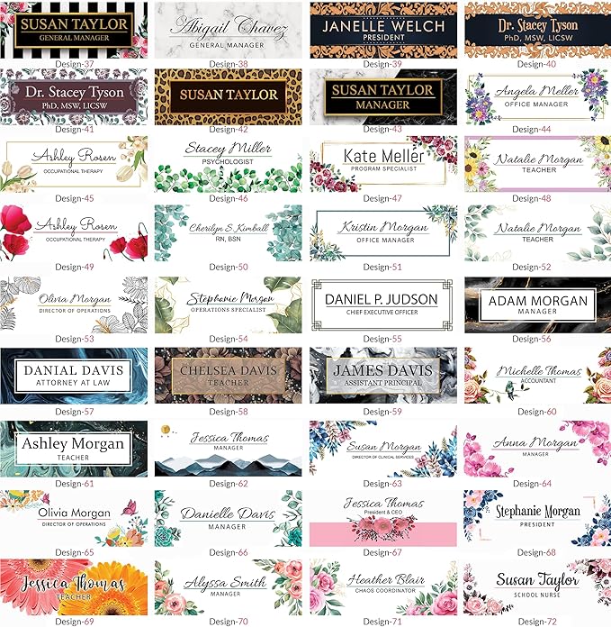 ARTBLOX | Teacher Desk Name Plate, Name Plate for Desk Gift for Teacher, Personalized Teacher Gifts, Teacher Sign, Teacher Gift for Women,Office Décor