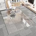 Koonmi Chair Mat for Carpet, Tempered Glass 60"x80" Office Chair Mat, Glass Floor Mat Protector with Rounded and Polished Edges,Ideal for Hardwood Floor, Carpet, Office, Desk, Rolling Chair