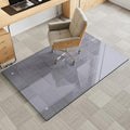 Tempered Glass Gray Chair Mat for Carpet & Hard Floor, 36"x55" Office Chair Mat - Heavy Duty & Scratch Resistant, Non-Slip Pads, Rounded Corners & Polished Edges