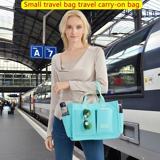 Canvas Tote Bag for Women,Women's Bags Crossbody Bags Work Laptop Tote Bag Large Handbags Purse for Travel Nurse Teacher