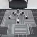 HOMEK Office Chair Mat for Carpet, 45" x 53" Transparent Desk Chair Mat for Low Pile Carpeted Floor, Easy Glide Carpet Floor Protector Mat for Home and Office