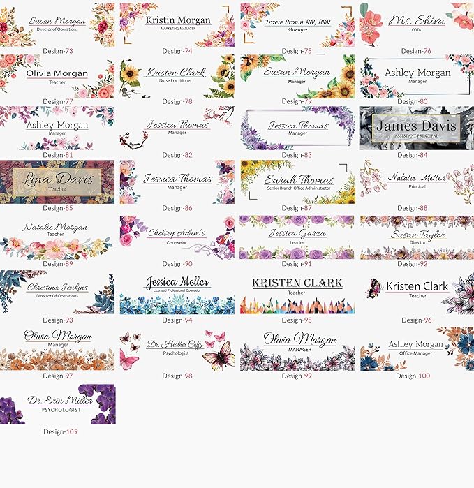 ARTBLOX | Custom Name Plates for Desk, Ideal Office Decoration for Men and Women, Clear Acrylic Desk Name Plate