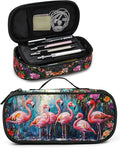Flamingos Pencil Case Pencil Pouch Large Capacity Pen Bag School Office Organizer Stationery Storage Box For Girls Boys Teen Kids