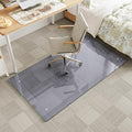 Tempered Glass Gray Chair Mat for Carpet & Hard Floor, 30"x55" Office Chair Mat - Heavy Duty & Scratch Resistant, Non-Slip Pads, Rounded Corners & Polished Edges