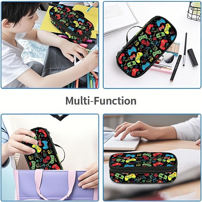 Game Pencil Case Pencil Pouch Large Capacity Pen Bag School Office Organizer Stationery Storage Box For Girls Boys Teen Kids