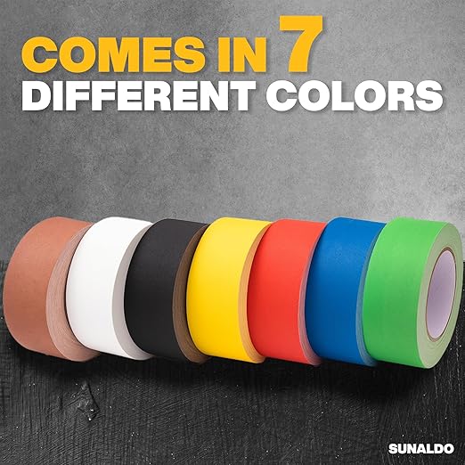 Gaffers Tape (3 Inch x 30 Yards) Strong Hold, Easy to Rip, Residue-Free Professional Grade Floor Tape for Electrical Cords, Matte Finish Non Reflective, Weather Resistant (Black)