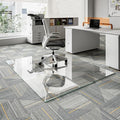 Koonmi Chair Mat for Carpet, Tempered Glass 48"x60" Office Chair Mat, Glass Chair Mats Protector with Rounded and Polished Edges, Ideal for Hardwood Floor, Carpet, Office, Desk, Rolling Chair