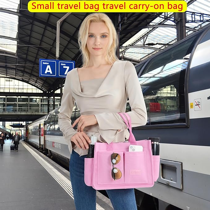 Canvas Tote Bag for Women,Women's Bags Crossbody Bags Work Laptop Tote Bag Large Handbags Purse for Travel Nurse Teacher