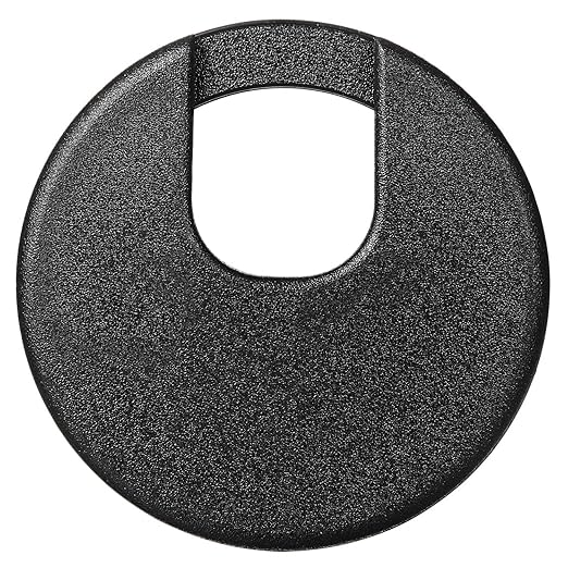SATINIOR 10 Packs Desk Grommet Plastic Cable Hole Cover to Arrange Wires & Cords PC Desk Cord Wire Organizer Caps Desktop Cord Management Grommet for Home Office Table Desktop(2 Inch,Black)