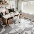 Furnbar Office Chair Mat for Carpet & Hardwood, Upgraded 36" x 48" Dual Use Tempered Glass Chair Mat for Chair and Footrest Under Desk