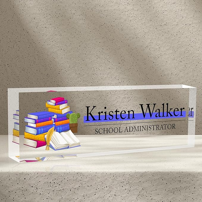 Name Plate for Desk-Personalized Name Plates for Desk-Name Plate Personalized for Office-Gifts for Teacher Boss Employee Appreciation Office Desk Decor (teacher6)