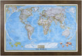Personalized Classic World Push Pin Travel, Rustic Brown with 150 Pins - 27.5 inches x 3 9.5 inches - Made in USA