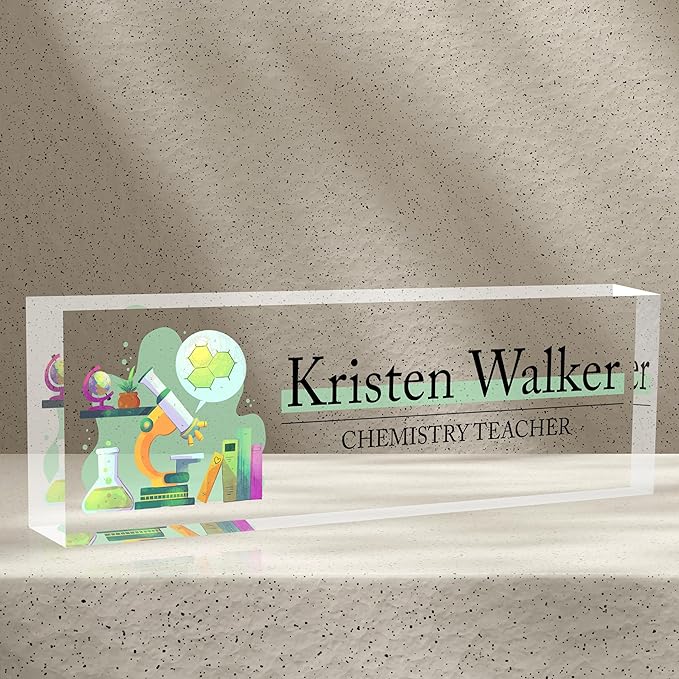 Name Plate for Desk-Personalized Name Plates for Desk-Name Plate Personalized for Office-Gifts for Teacher Boss Employee Appreciation Office Desk Decor (teacher4)