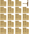 Building Push Pins - Gold Metal Building Pins - for Cork Board, Maps, or Lapel Pin Use - Designed in USA - Set of 20