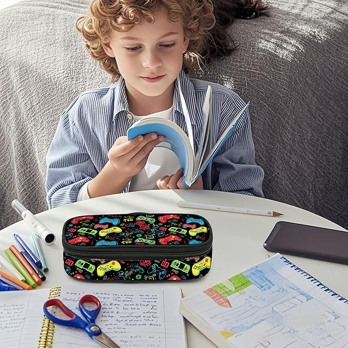 Game Pencil Case Pencil Pouch Large Capacity Pen Bag School Office Organizer Stationery Storage Box For Girls Boys Teen Kids