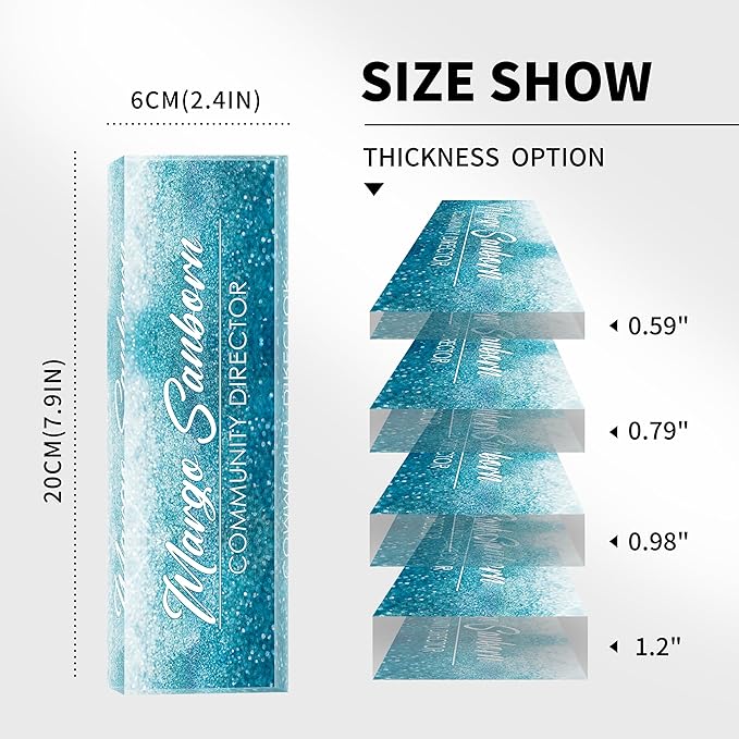 Personalized Name Plate for Office Desk Decor, Custom Gifts for Boss, Manager, Teacher, Nurse, Doctor, Lawyer, Employee Appreciation