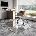 Koonmi Chair Mat for Carpet, Tempered Glass 44"x58" Office Chair Mat, Glass Floor Mat for Office Chair with Rounded and Polished Edges, Ideal for Hardwood Floor, Carpet, Office, Desk, Rolling Chair