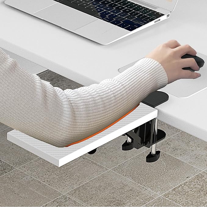 HONJIE Computer arm Support Bracket, Suitable for Office desks, Sturdy Mouse arm Support, Computer Desk Extender, Suitable for Home and Office