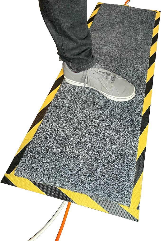 Morland Protect - 47¼in x 15⅝in - Carpet and Rubber Cord Cover Mat - Overfloor Protector for Cables Cords or Wires - Protect from Trips and Falls, Quick, Easy, Simple, Repositionable
