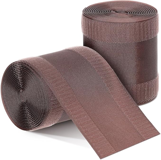 WILLBOND Carpet Cord Cover Cable Protector Floor Cover Cable Protector Management Only for Commercial Office Carpet(19.69 ft,Brown)