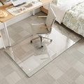 Tempered Glass Chair Mat for Carpet & Hard Floor, 30"x55" Office Chair Mat - Heavy Duty & Scratch Resistant, Non-Slip Pads, Rounded Corners & Polished Edges