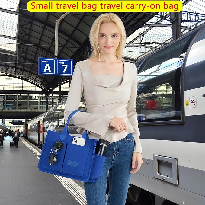 Canvas Tote Bag for Women,Women's Bags Crossbody Bags Work Laptop Tote Bag Large Handbags Purse for Travel Nurse Teacher