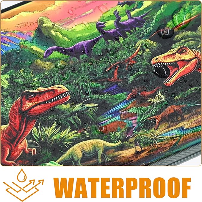 Dinosaur Pencil Case Zip Pencil Box Multi Pouch Holder Desk Organizer For Boys Girls School Office
