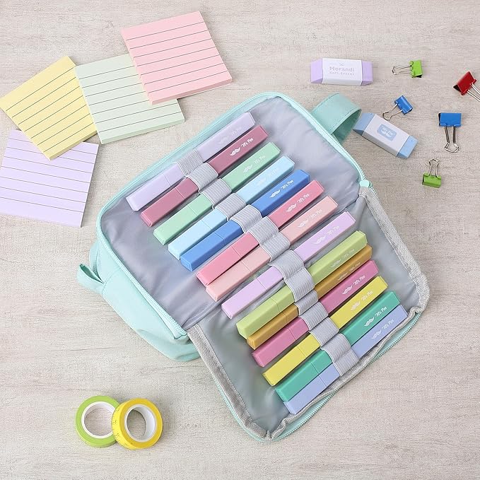 Mr. Pen- Aesthetic Highlighters, 64 Pack, Chisel Tip, Pastel Colors, Bulk Cute Highlighters Assorted Colors, Back to School Supplies