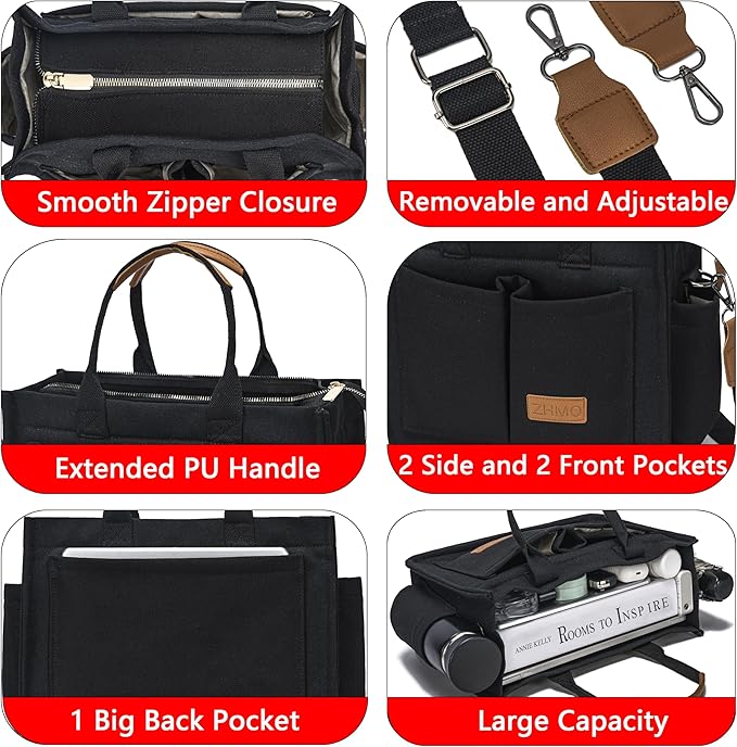 Canvas Tote Bag for Women,Women's Bags Crossbody Bags Work Laptop Tote Bag Large Handbags Purse for Travel Nurse Teacher