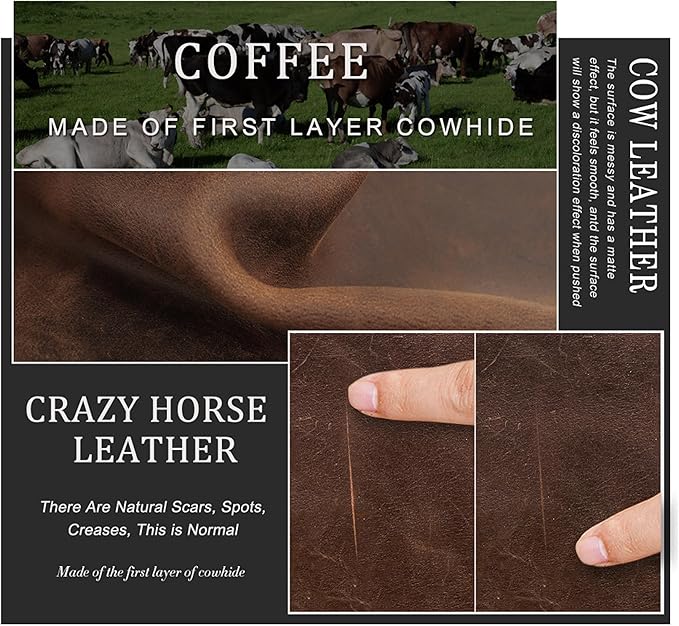 Top Grain Leather Desk Valet Tray Organizer for Man & Woman, Vintage Handmade, Foldable Flat Basket & 3 Compartments, Desk Catchall Holder for Wallet/Watches/Keys/Coins/Office Supplies, Coffee, Update