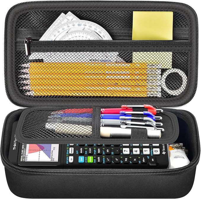 Pencil Case Pen Pouch Bag, Large Capacity Pencils Organizer Holder Office College Stationery Pen Marker Storage Supplies for adults, NOT INTENDED FOR USE BY CHILDREN 12 AND UNDER, Box Only (Black)