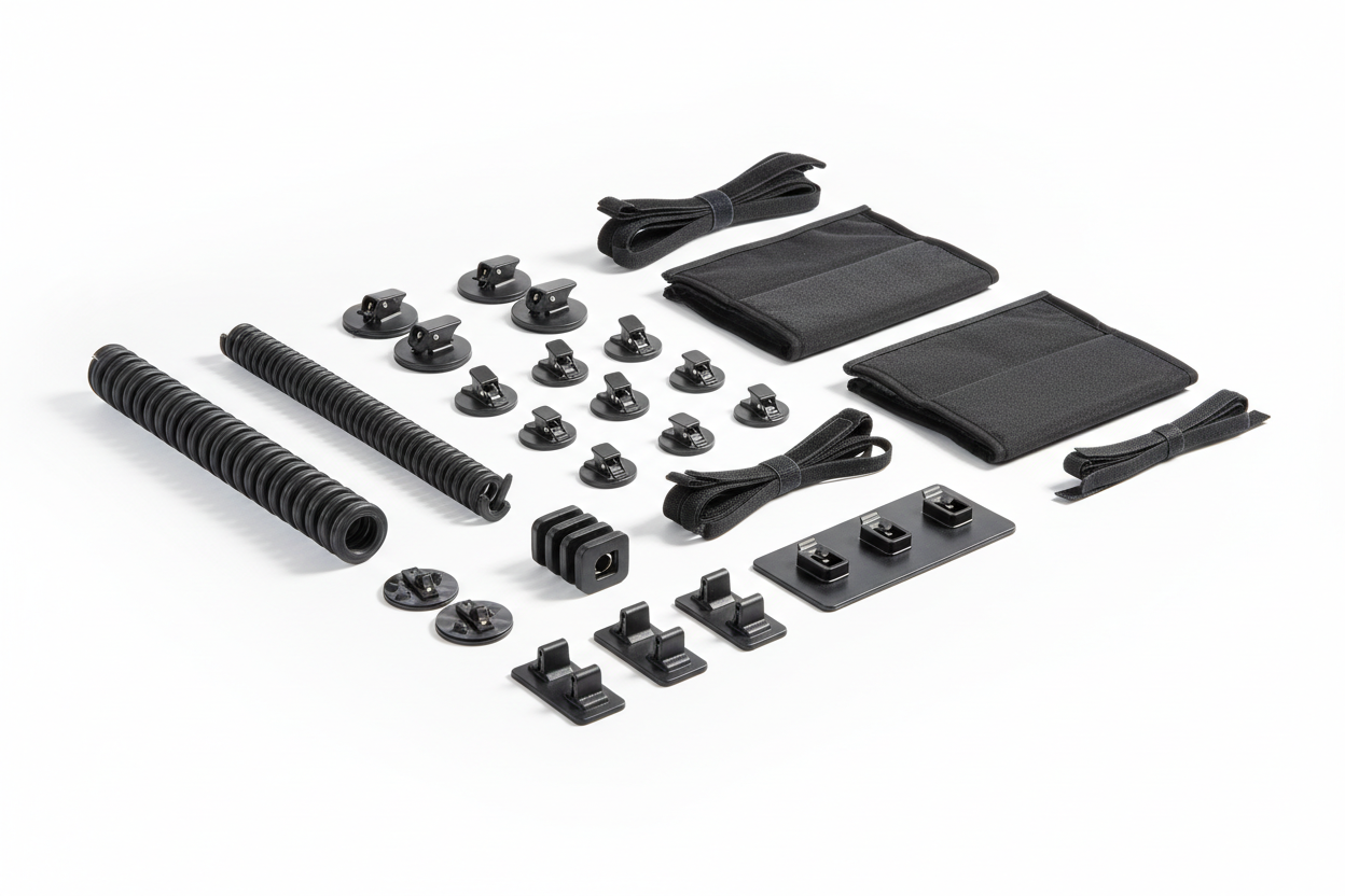 Cable Management Kit
Tidy up cords and chargers with this complete kit. Keep your desk organized while maintaining a clean, contemporary look. (MAKE IT REAL PHOTO)