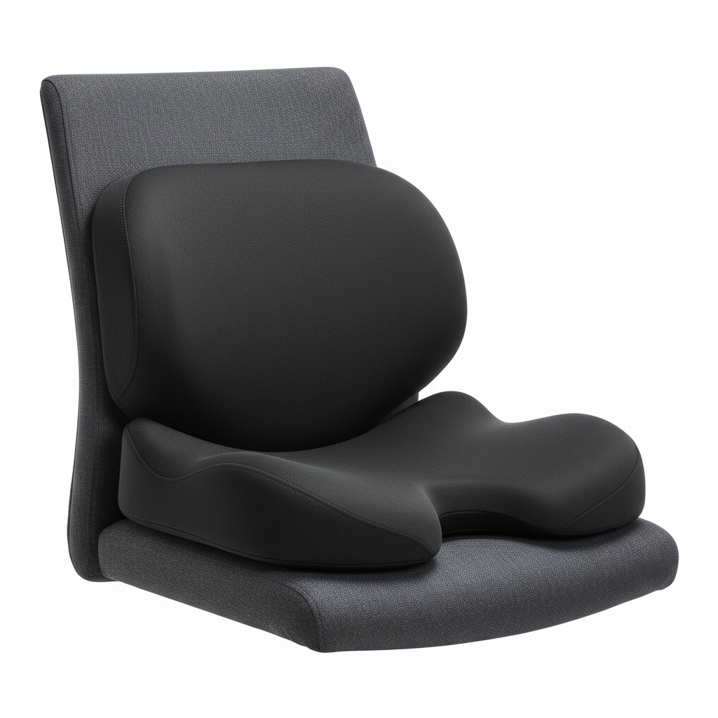 Ergonomic Office Chair Cushion
Work comfortably for hours with this memory-foam cushion. It provides support where you need it most, improving posture and productivity. (make it real photo)